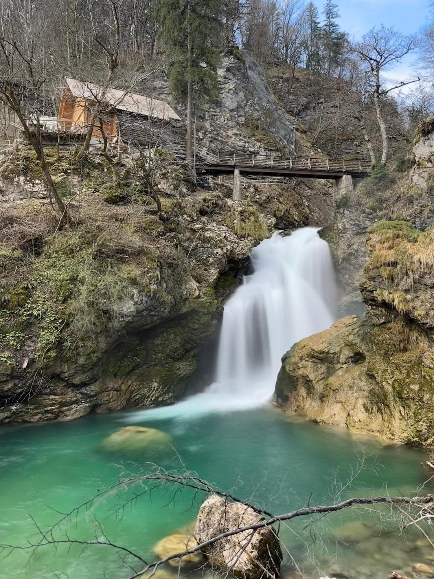Aparthotel Hom At Vintgar Zgornje Gorje Bagian luar foto